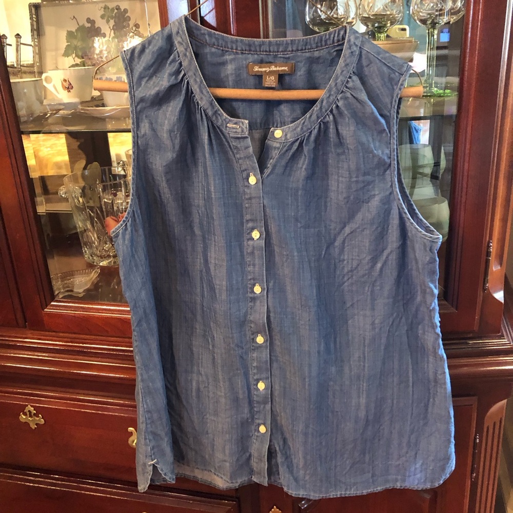 Tommy Bahama Chambray Top